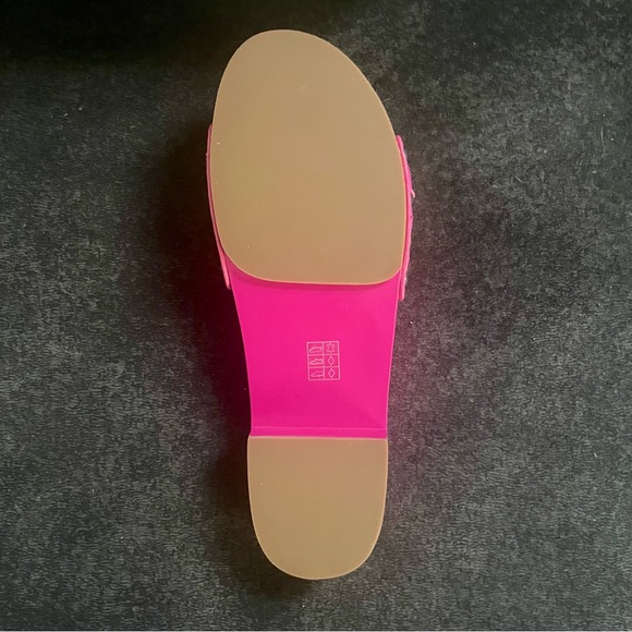 New with Box Coach Bleeker Suede Sandal shocking pink women’s sz 7 - Picture 3 of 16